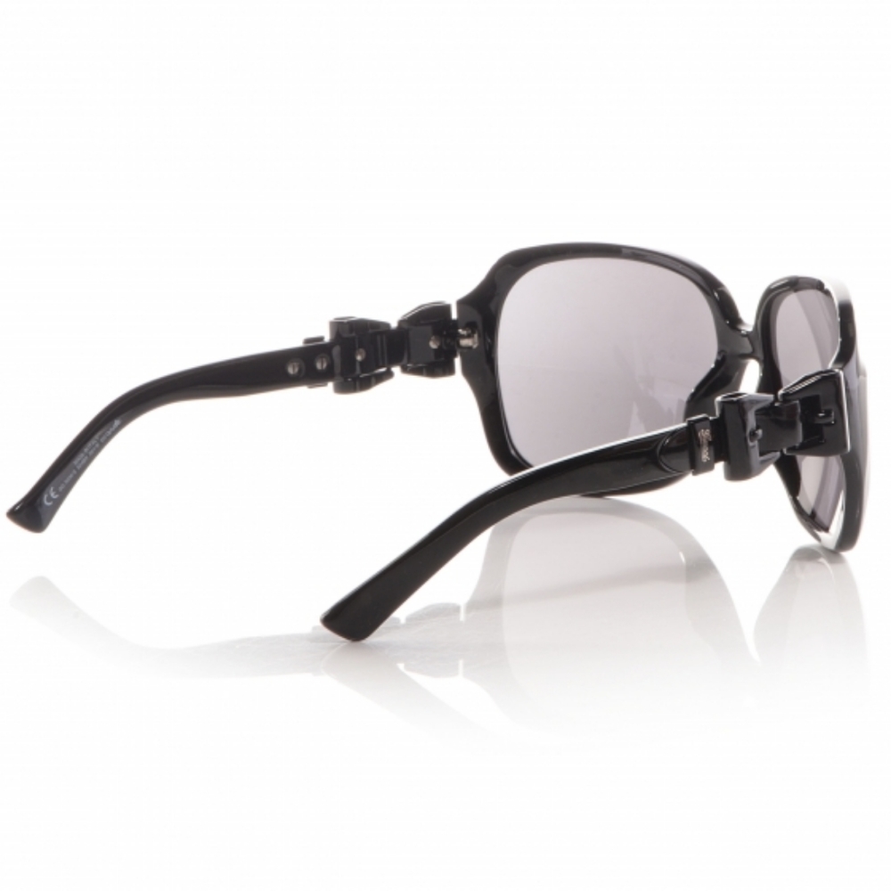 Pristine Black GUCCI Oversized Buckle Sunglasses Square - Italy - designer bow - Picture 2 of 8